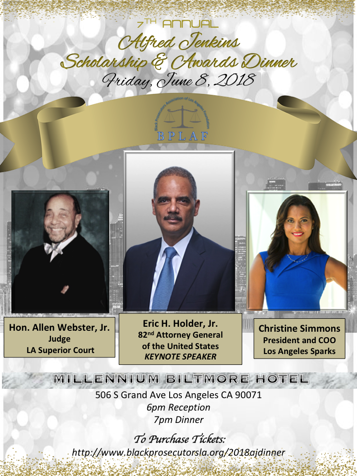 2018 7th Annual Alfred Jenkins Scholarship & Awards Dinner